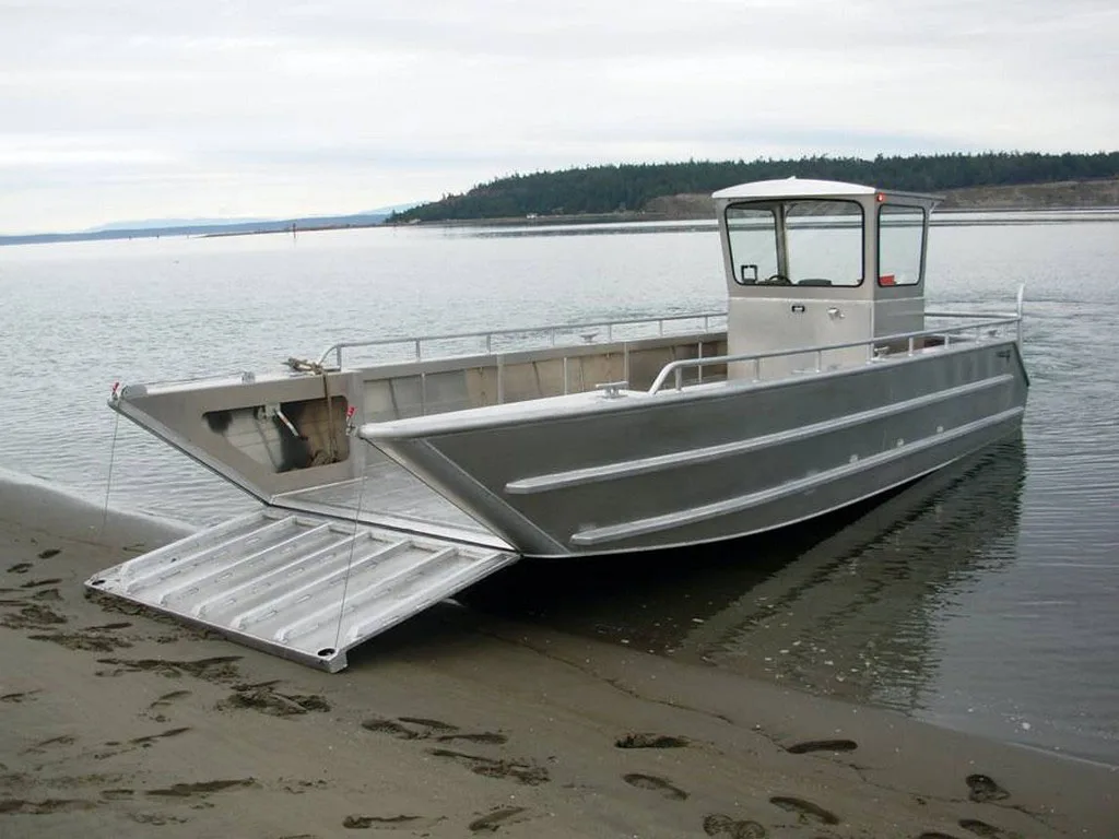 
30ft aluminum fishing boat recreational and cargo transport landing craft for sale 