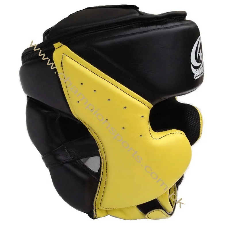 
custom OEM Boxing Headgear men protector PU leather sparring helmets half-covered head guard thai MMA taekwondo Sanda Karate man 