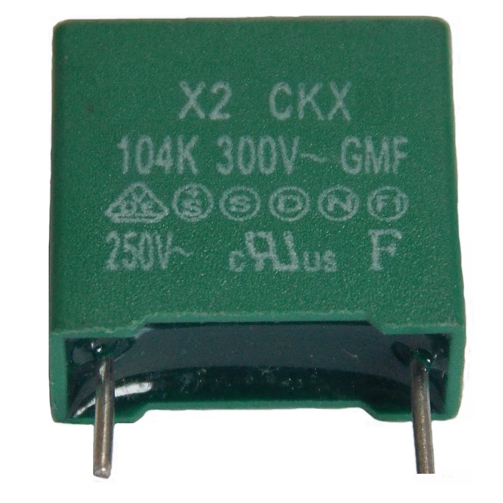 Metallized Polypropylene Film X2 safety capacitor , 0.1UF 300V~440V