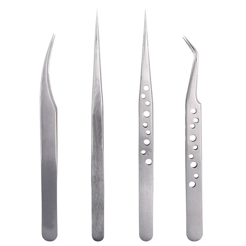 
 Тонкий набор пинцетов для ресниц из нержавеющей стали/умный Пинцет для ресниц с тонким наконечником/пинцет для увеличения объема ресниц  