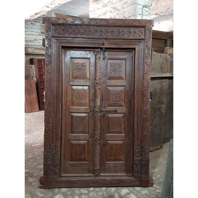 ANTIQUE DOOR CARVED DOOR FRONT DOOR