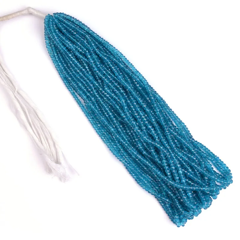 
Natural Neon Apatite faceted Rondelle shape Gemstone Beads faceted Rondelle Cabochon Neon Apatite Beads Wholesale Gemstone Beads 