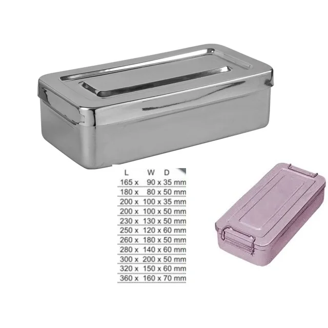 Surgical Instruments Storing Box With Side Lock And Cover