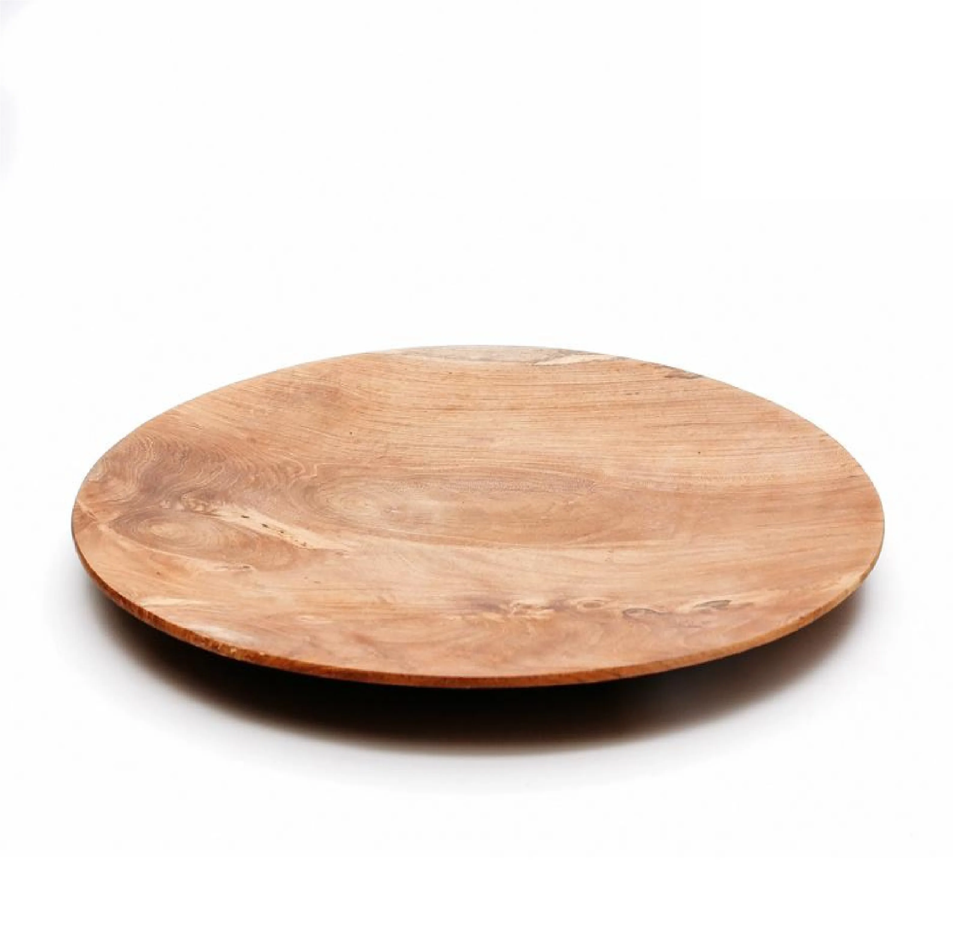 Wholesale Better Quality Wooden Serving Plates Restaurant Natural Wood Serving Plates Made India