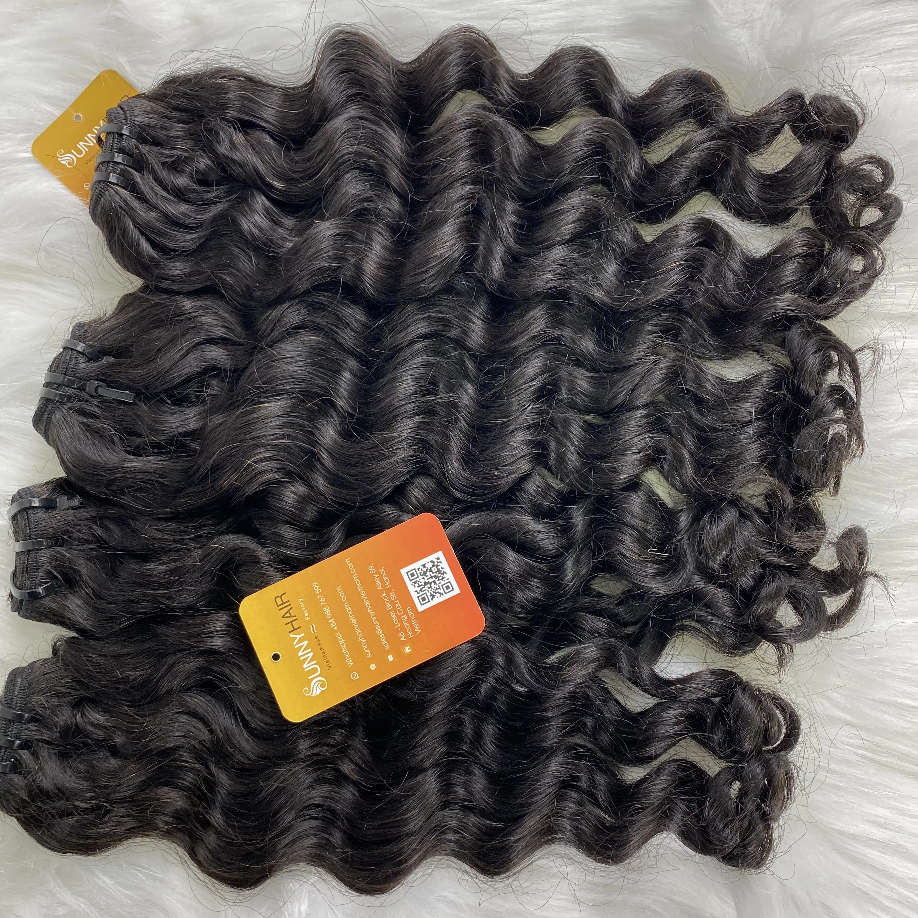 Hot Sale Natural Vietnam  High Grade  Hair Style Curly Remy Human Hair from Vietnam Hair Wholesale