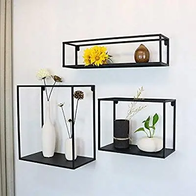 Best Selling Decorative Metal and Wooden Wall shelve with 4 racks classic style Round Wall Rack, shelve Wall and home Decor