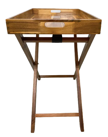 Высокое качество деревянный поднос для телевизора из акации современный роскошный Съемный боковой настольный домашний декор мебели гостиной