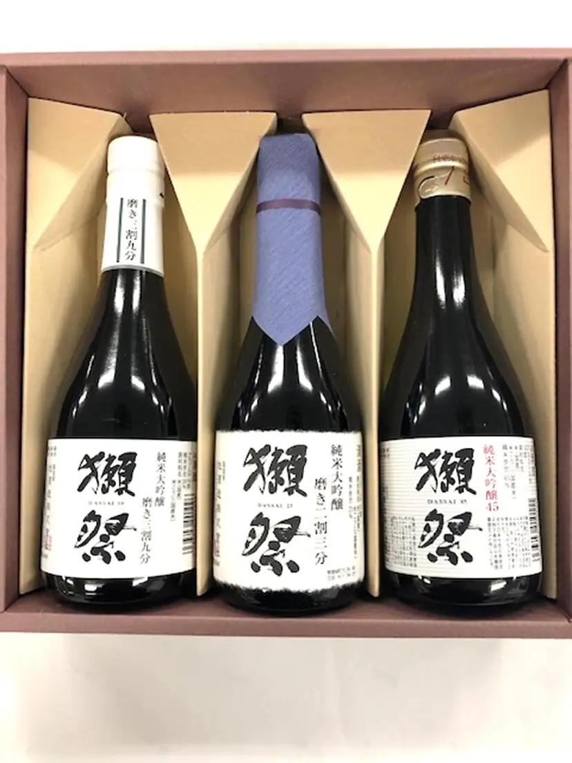 Пробный набор Dassai 180 мл x 3 [Продажа Саке Junmai Daiginjo сравнение напитков подарочная