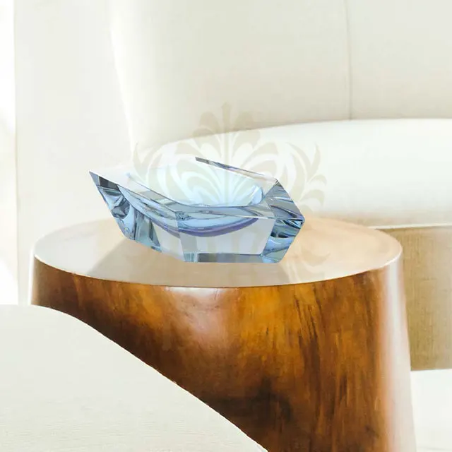 Современные стеклянные произведения, чаша мандрузо пента из итальянского стекла, ручная работа из муранского стекла