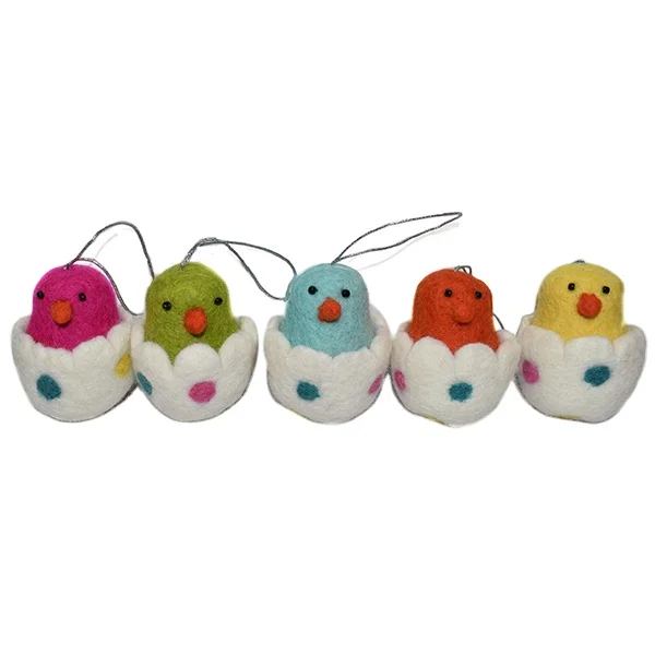 Felt Easter Eggs for Decoration/ Handmade Felt eggs for Easter festivals/Fair made Felted Easter Manufacturer in Nepal