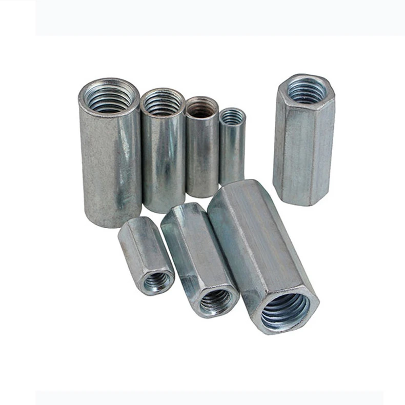 Carbon Steel Galvanized DIN6334 Long Hex Coupling Nuts