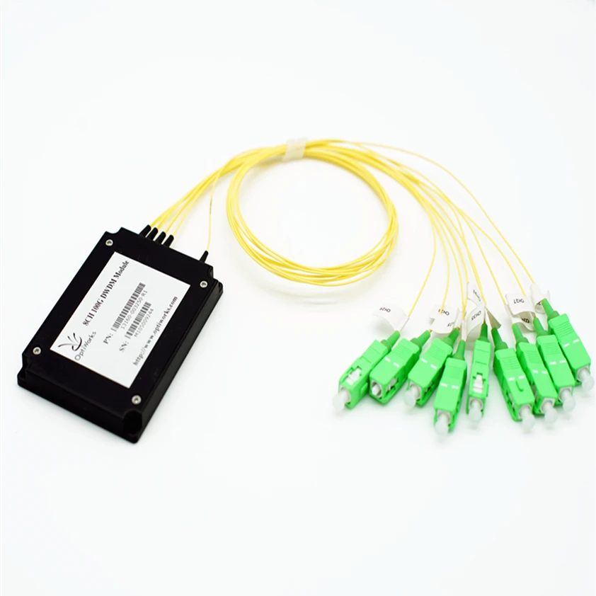 
One Channel Dual Fiber Add/Drop DWDM ABS Box Module 100GHz/200GHz ITU Grid 