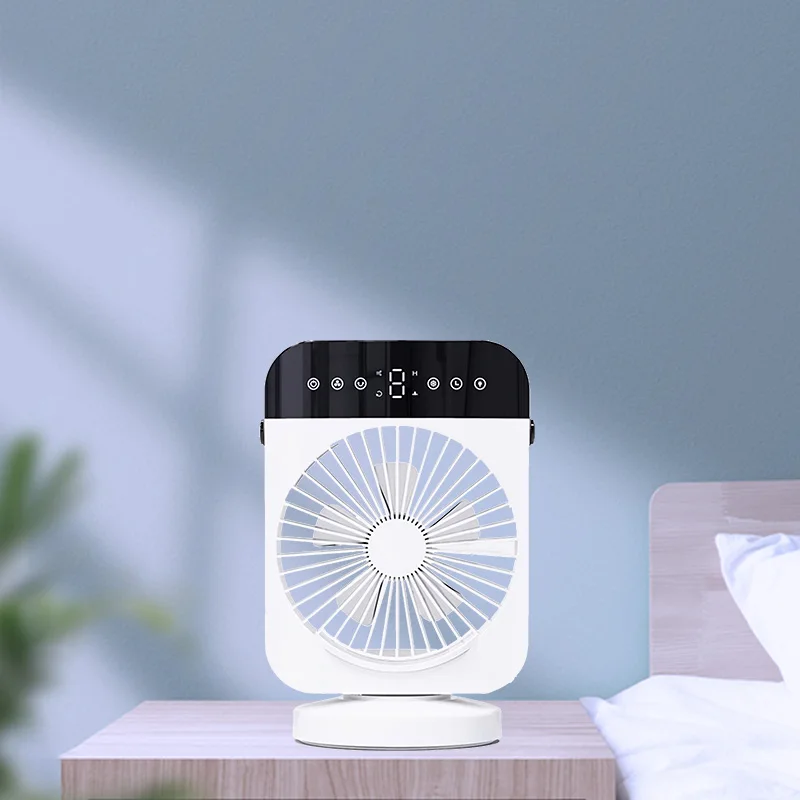 Smart Mini Air Circulation Fan with RGB Lights USB Connection