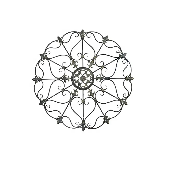 Royal Design Wall Mounted Iron Scroll Wall Decor Art Medallion Metal Home Decorations Wholesale
