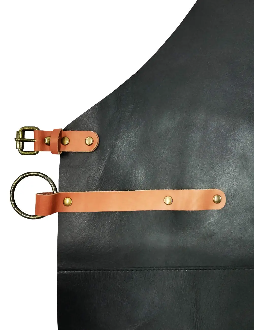 Custom Logo Waterproof Hair Dresser Gardening Suede Leather Tool Apron Genuine Leather Carpenter Apron Grilling Apron