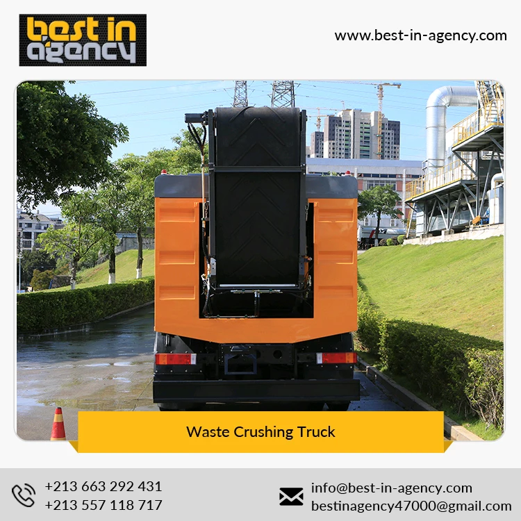 Highly Advanced Sanitation and Environmental Equipment Garbage Waste Crushing Truck