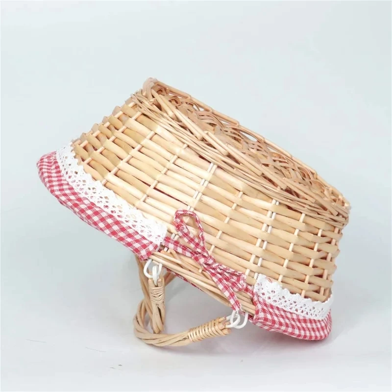Wicker Basket Gift Baskets Empty Oval Willow Woven Picnic Basket With Handle