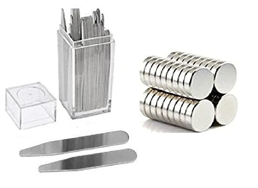 Magnetic Metal Collar Stays Various Size for Men Shirts Metal Collar Bones Inserts Stiffeners In stock, USA Based