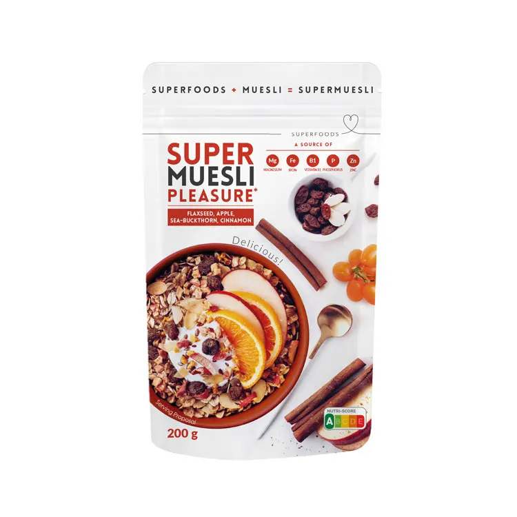 Custom Label/ Private Label Wholesale Supply Breakfast Cereal Super Pleasure Muesli Made in Germany at Bulk Price