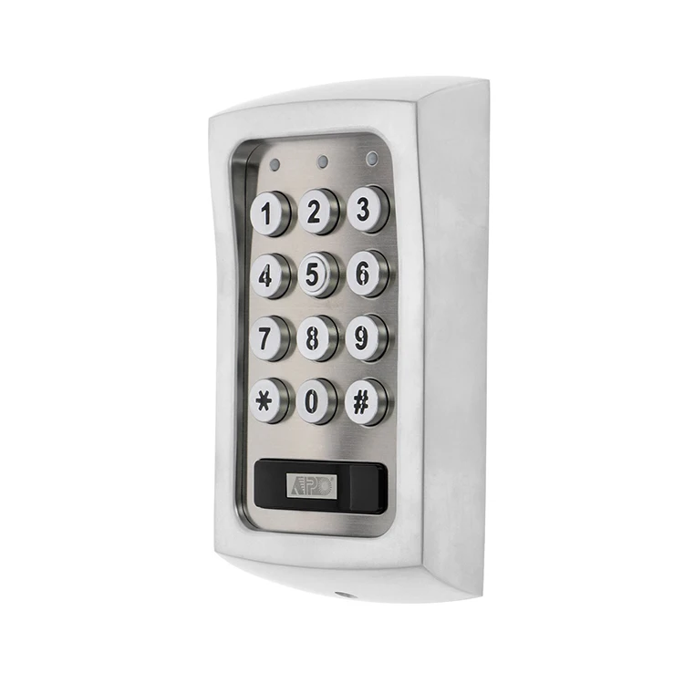 RFID Vandal Resistant Zinc Alloy Metal Housing 125KHz EM Card Reader Access Control Keypad with Alarm Output Wifi module Control