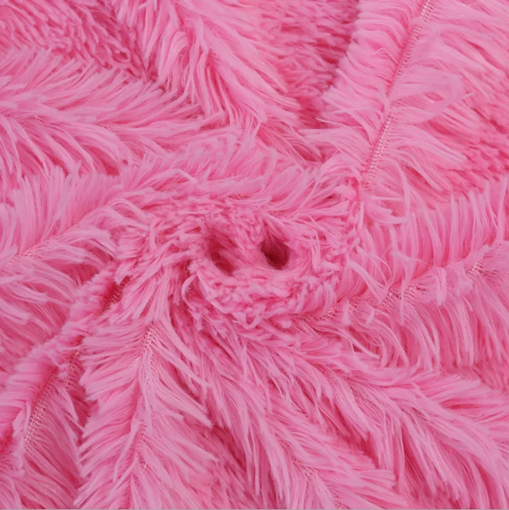 Hometextile fabric 100%polyester fabric 20mm pile height super soft 100% polyester teddy bear faux fur PV plush fabric