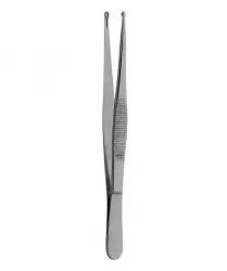 Selman Tissue Forceps rounded tips & teeth   Selman Tissue Forceps Nonslip Grip Surrounding Cupped Tip Straight Serrated Jaws Su
