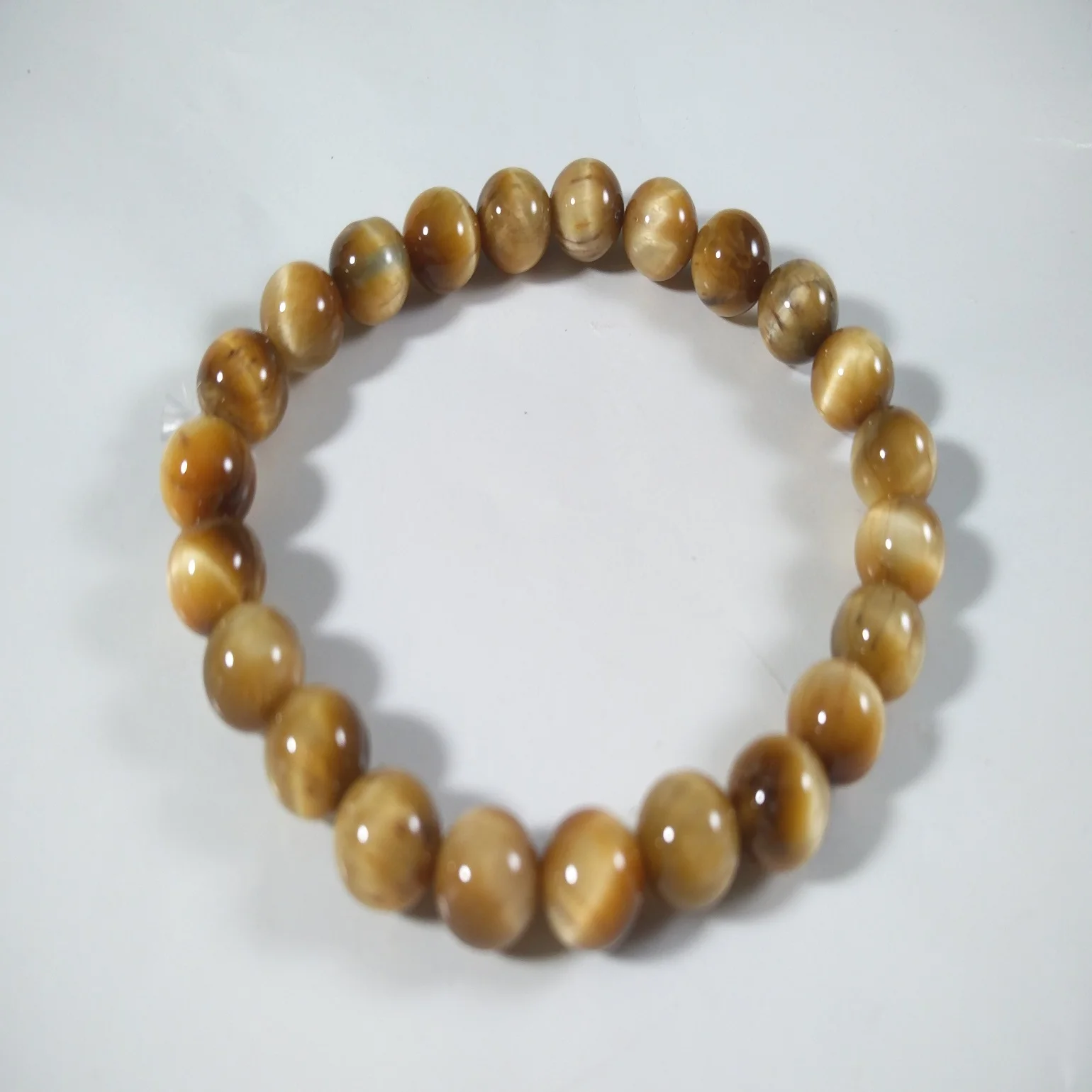 Natural crystal wholesale Gemstones Tiger CAts Eye  Starch elastic Beads Bracelet Beautiful super Quality
