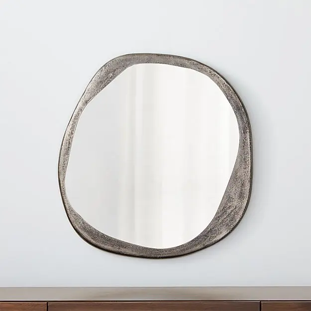 High Quality Wall Decorative Mirror With Aluminum Frame Indian Hand Crafted Wall Handing Bathroom Hanging Makeup Mirror