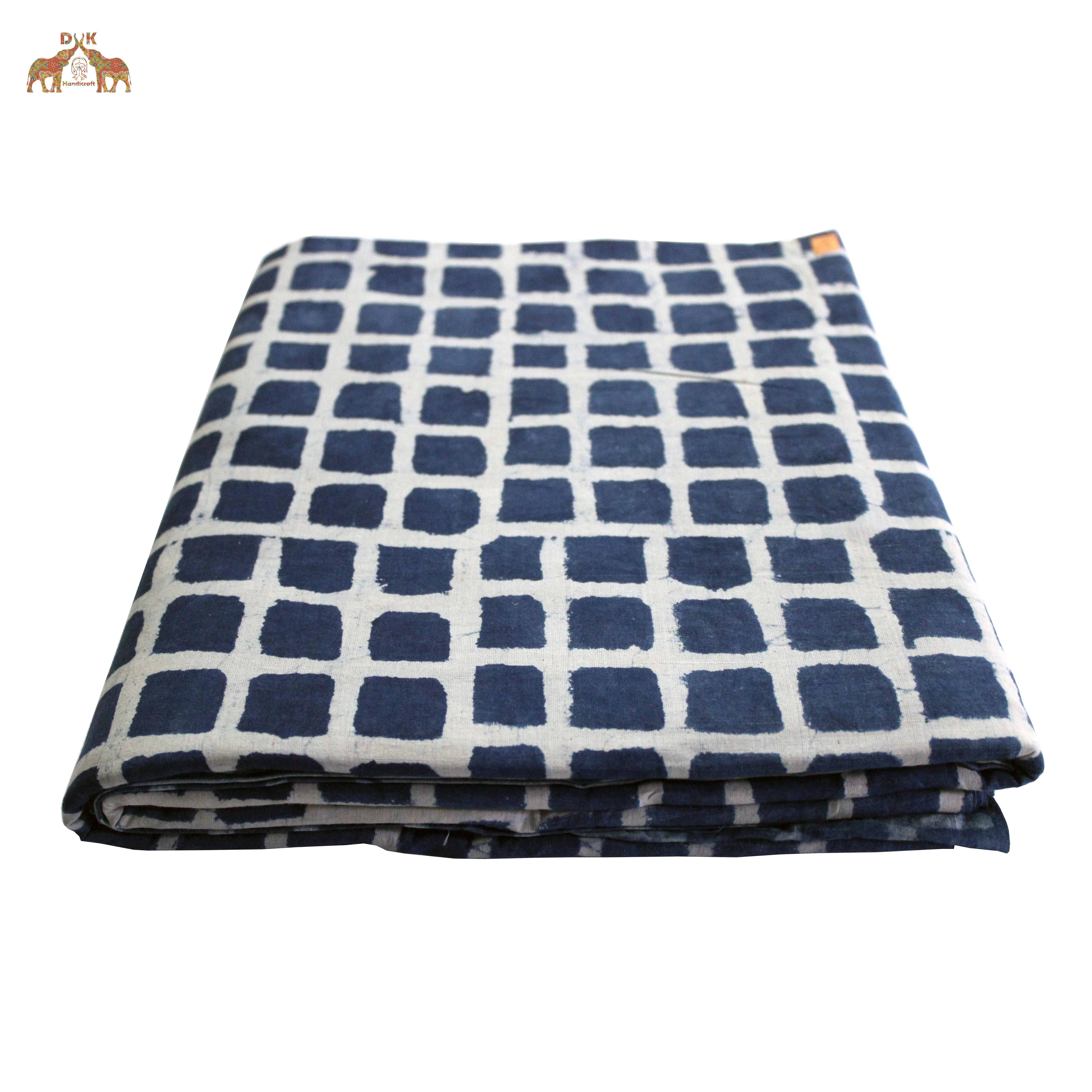 Indigo Dabu Print Fabric 100% Cotton Mud Resist Bagru Print Fabric