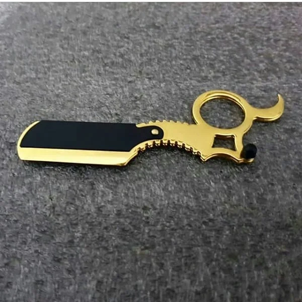 Colorful Stainless Steel Finger Handle Shaving Blade Knife Razor Best Safety Beard Folding Removal Straight Razor for Man