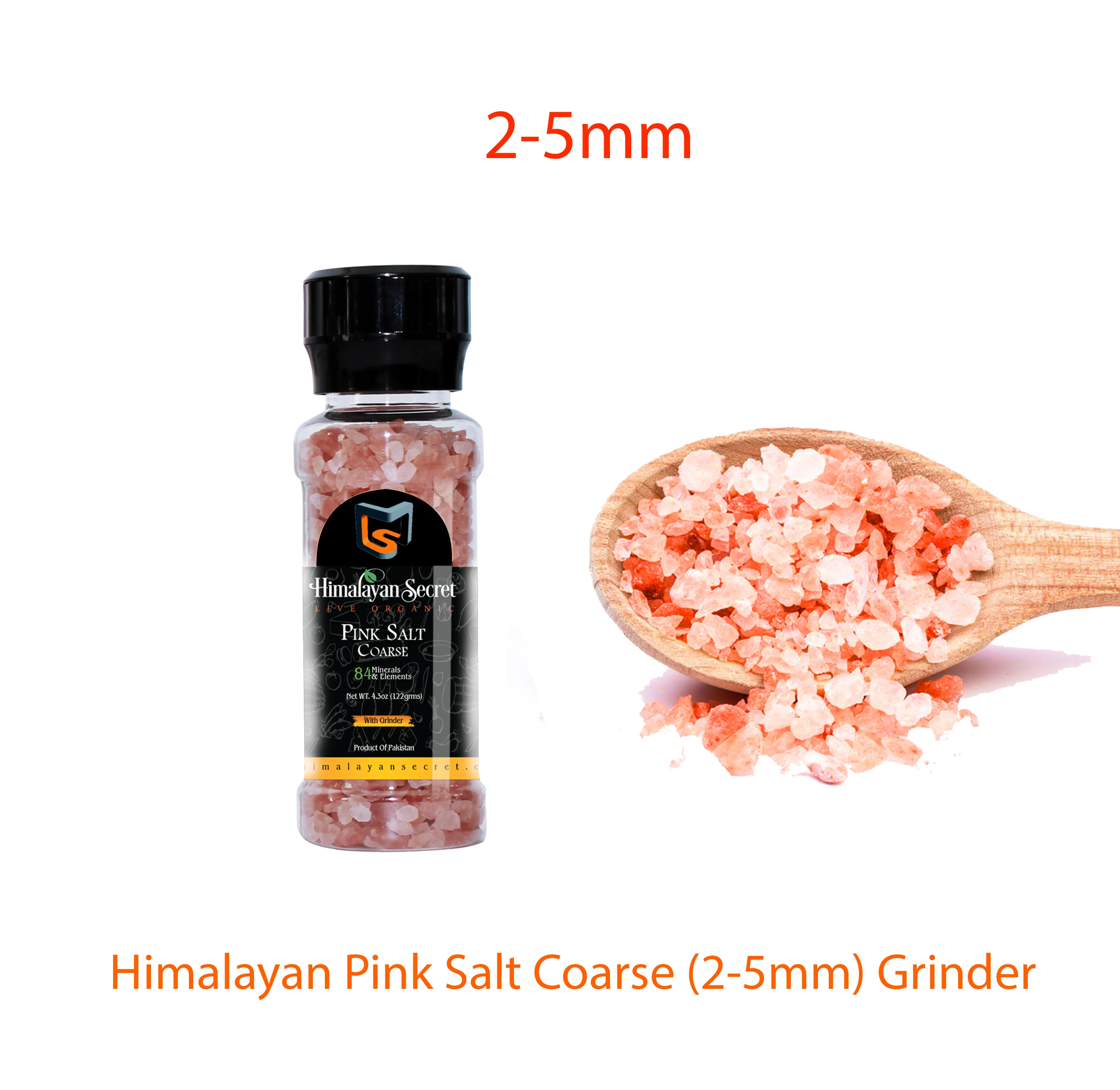 Himalayan Salt Coarse (2-5mm) Grinder jar