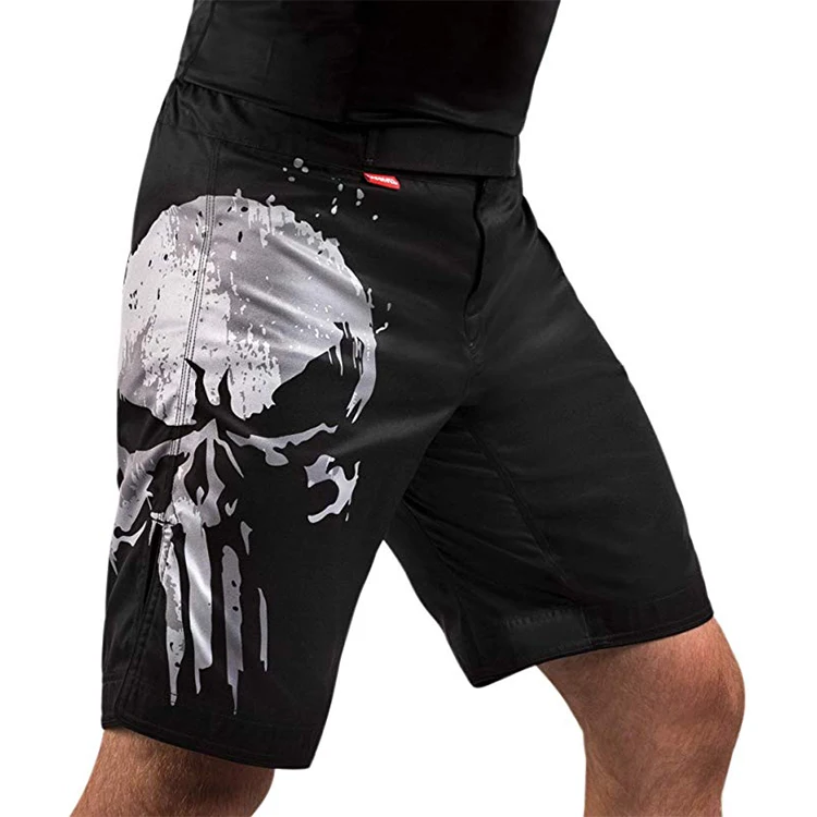 
Digital Sublimation Custom Jiu Jitsu Kickboxing MMA Compression Short Pattern Muay Thai Shorts 