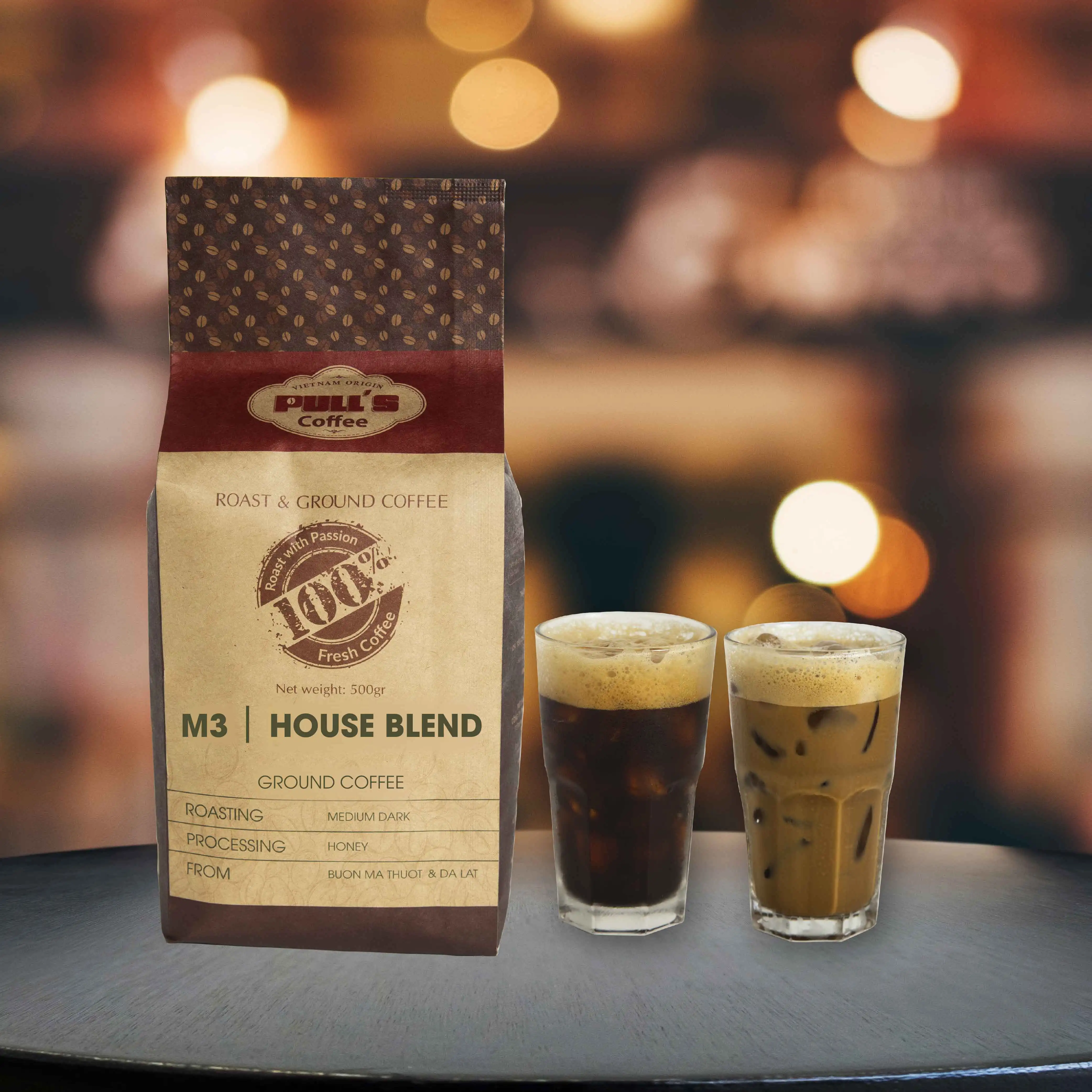 Ground Coffee M3 - Made in Vietnam Best Quality Mix Arabica Robusta Private label coffee Wholesale Coffee Machine Best Quality