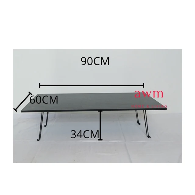 Новый многофункциональный портативный Темный ореховый цвет Полностью Собранный стол в японском стиле со складными ножками для поддержки ноутбука