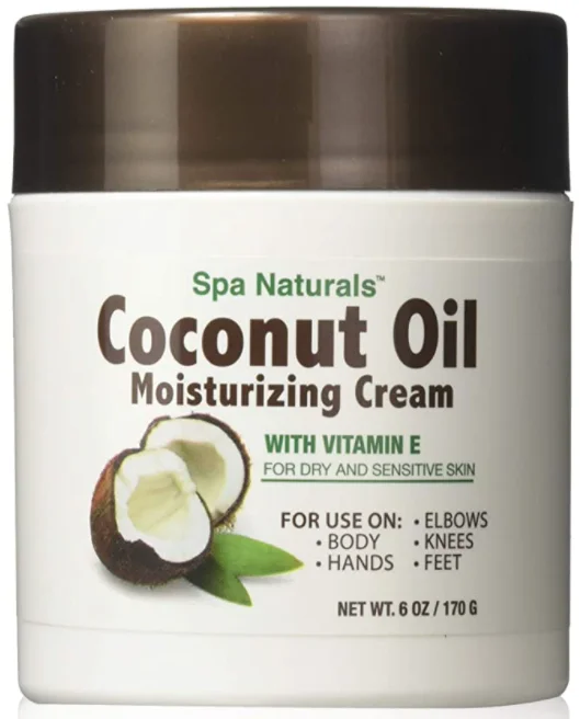 Spa Naturals Coconut Oil Moisturizing Cream with Vitamin E, 6 oz.