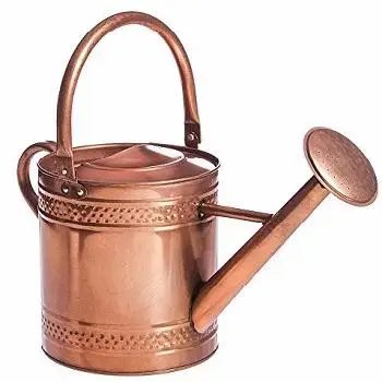 Оцинкованная Цветочная поливальная банка красного цвета ручной работы из железа для дома и сада декоративный цветочный плантатор