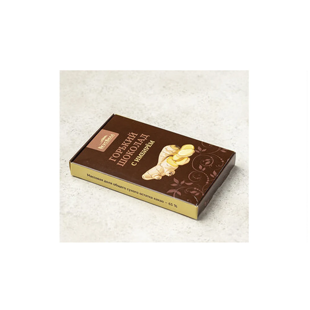 
Good quality bitter chocolate with ginger, chocolate sweets 