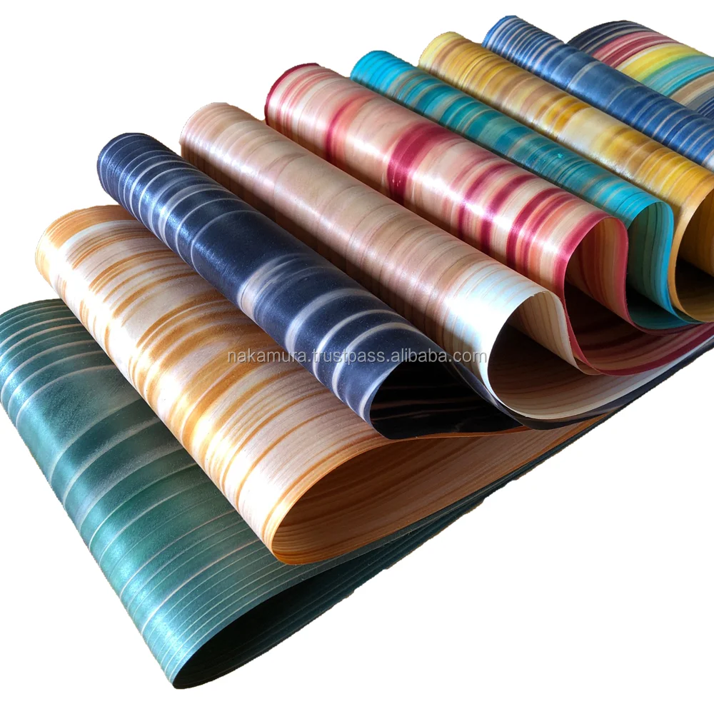 
Sliced Japanese Cedar Through Dyed Wood Veneer 