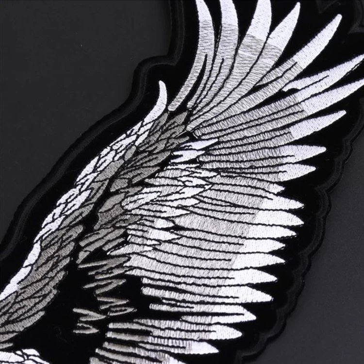 High Quality Big Eagle Wings Patches Embroidered Biker Motorcycle Iron on Patch DIY for Clothes Badge Fabric for Clothes Sticker