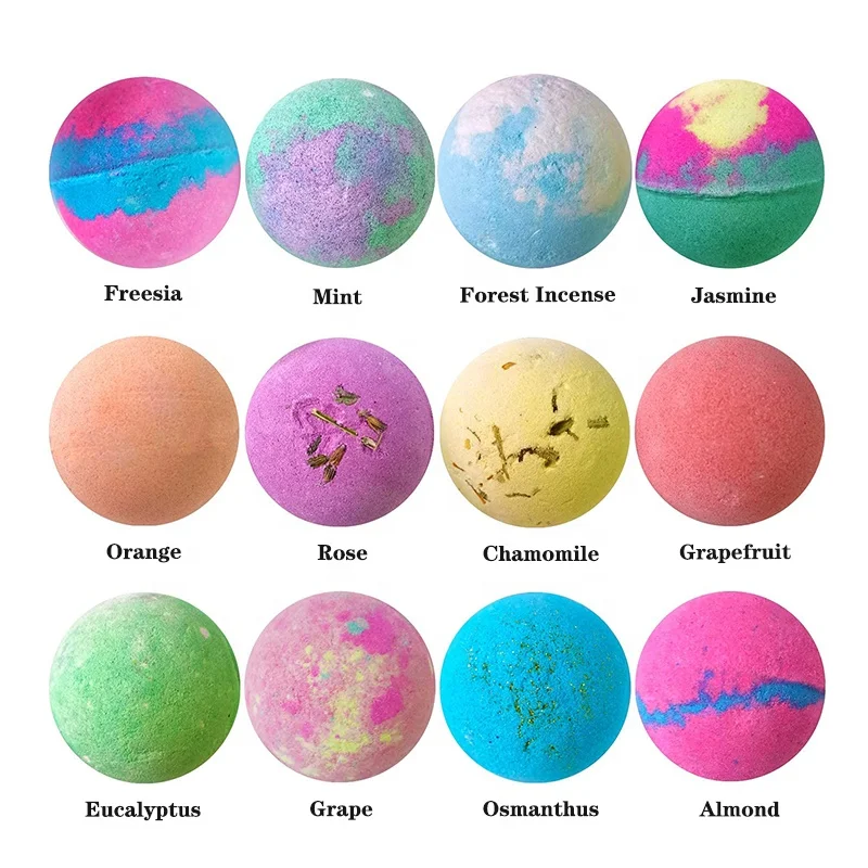 OEM colorful gift set petalsf flower bath fizzer all natural organic bubble c bd fizz hemp bathbombs