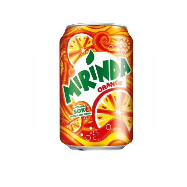 Mirinda Carbonated Soft Drinks Orange Flavor Fruit Soda 330ml for Sale