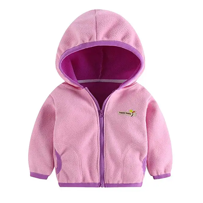 
Polar fleece hoodies for kids with custom design 