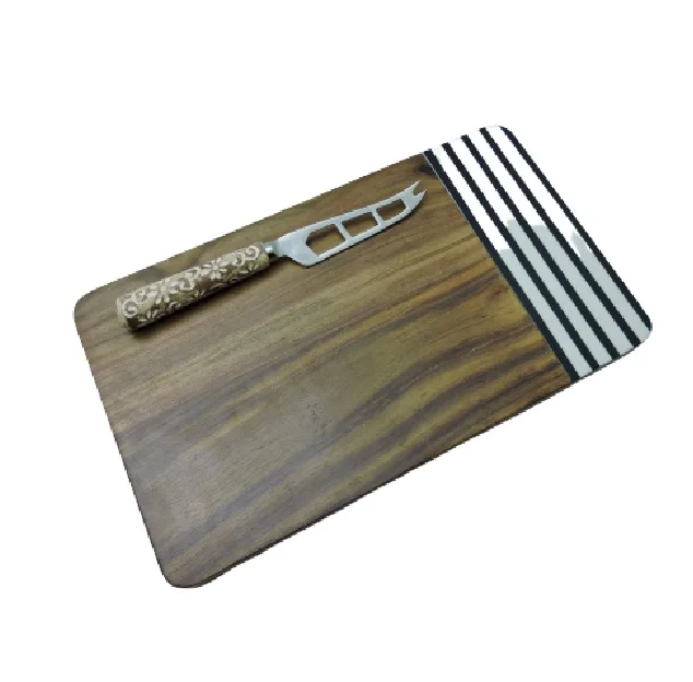  100% натуральная разделочная доска для овощей/сыра с элегантным ножом дома отеля и ресторана