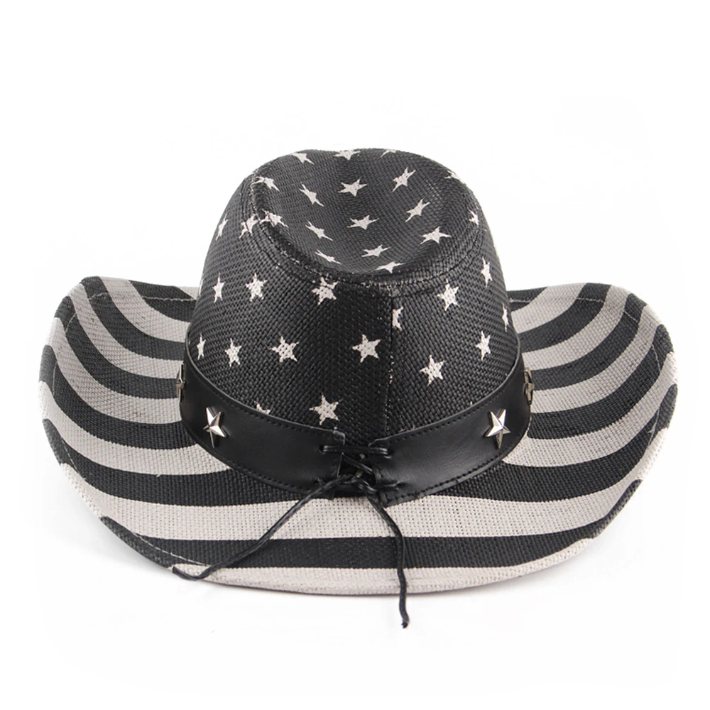 Custom Logo Durable Fashionable Full Print Foldable Cowboy Hat Cowboy Hats