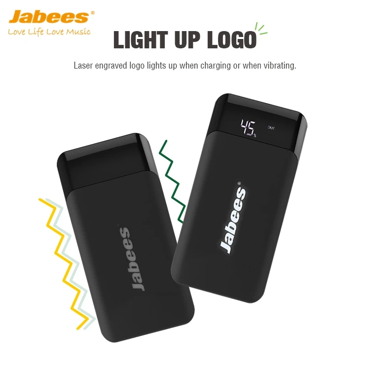 2020 Best Corporate Gift 10000mAh Battery Backup Power Bank with LED Laser Engraved Logo Lights Up to Highlight Your Brand