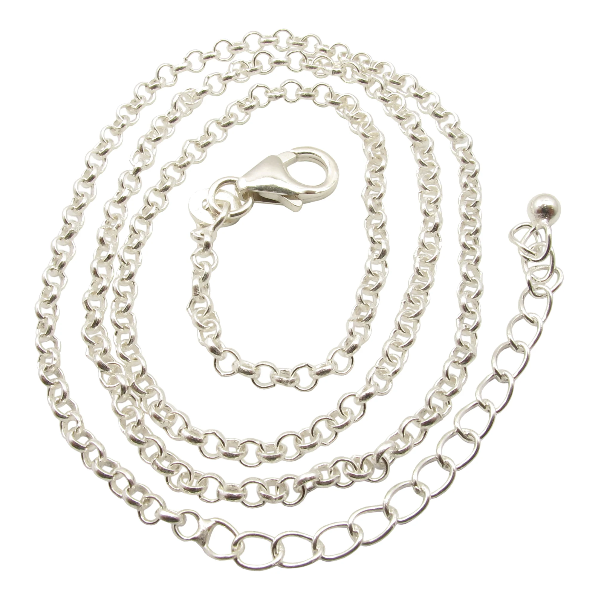 
.925 Pure Silver Well Made Motia Chain 16 1/2