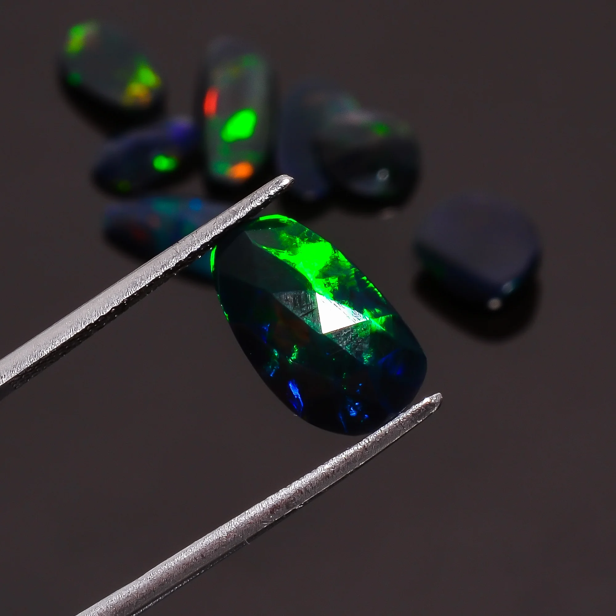 Черный Эфиопский натуральный драгоценный камень Welo черный Опал