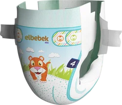 ELBEBEK Baby Diapers Maxi 32 Pieces Hot Sale Breathable Disposable Baby Diapers Quick Absorption Long Lasting Dryness Best Price