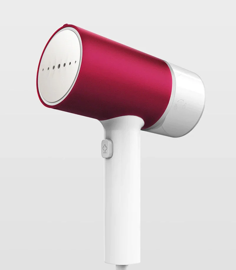 
Portable Steam Iron 1200W Handheld Garment Steamer Lightweight Electric Clothes Steamer for Home Travel Perfect Gift 22g/min Red 