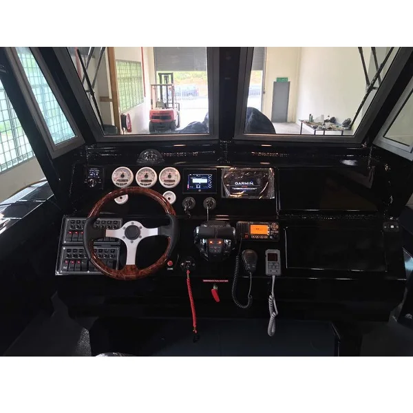 
High Performance 40ft V-Hull Fast Military Boat Patrol Craft Aluminium Rescue Life Boats With Boat Motor 4 Stroke Outboard 